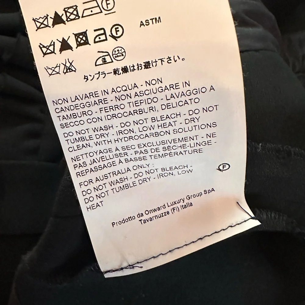 Rochas black ruffles detail fit & flare back zipper sleeveless 10 midi dress - Picture 14 of 16